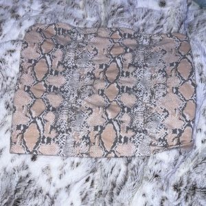 american eagle snake print tube top